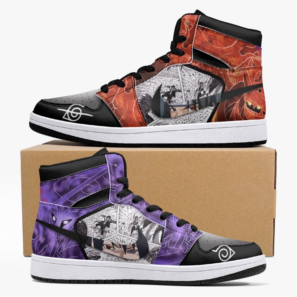 itachi and sasuke uchiha susano naruto j force shoes - Naruto Gifts Store