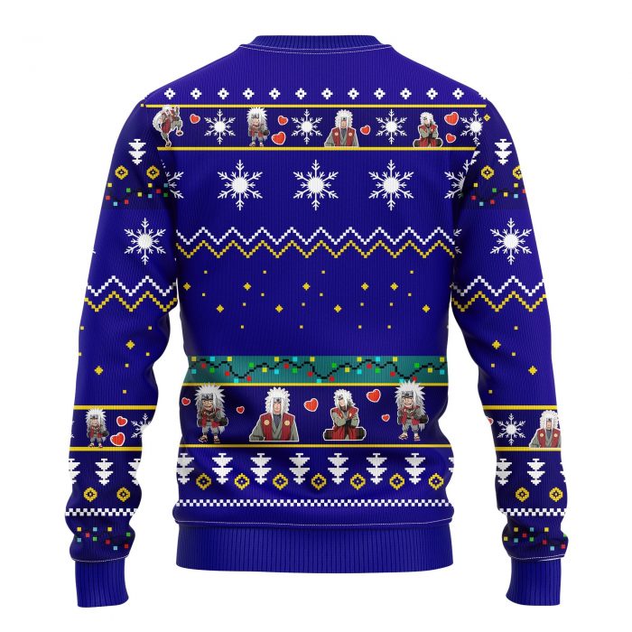 Jiraia Naruto Blue Ugly Christmas Sweater