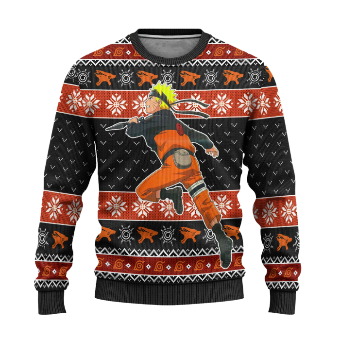 Naruto Uzumaki Anime Ugly Christmas Sweater Xmas Gift