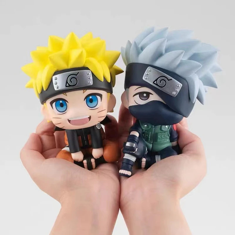 kf Se59b78b1829d4813b42b2e9c481a90c6R 8cm Naruto Anime Figure Naruto Kakashi Action Figure Q Version Kawaii Sasuke Itachi Figurine Car Decoration - Naruto Gifts Store